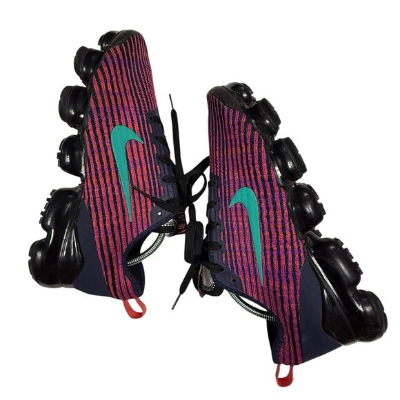 Nike vapormax flyknit pink Navy size 7Y EU40 - Picture 3 of 6